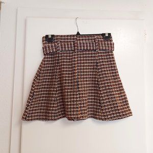 Zara - flare twead style skirt with belt